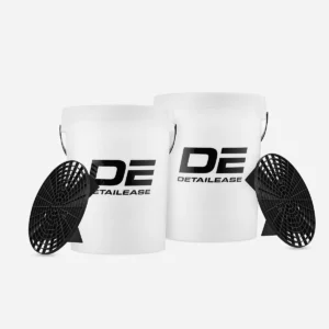 2 Clear 20 Liter Detailing Buckets + 2 Girt Guards For Sale