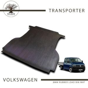 Volkswagen Transporter 8mm Baobab Rubber Load Bin Mat For Sale